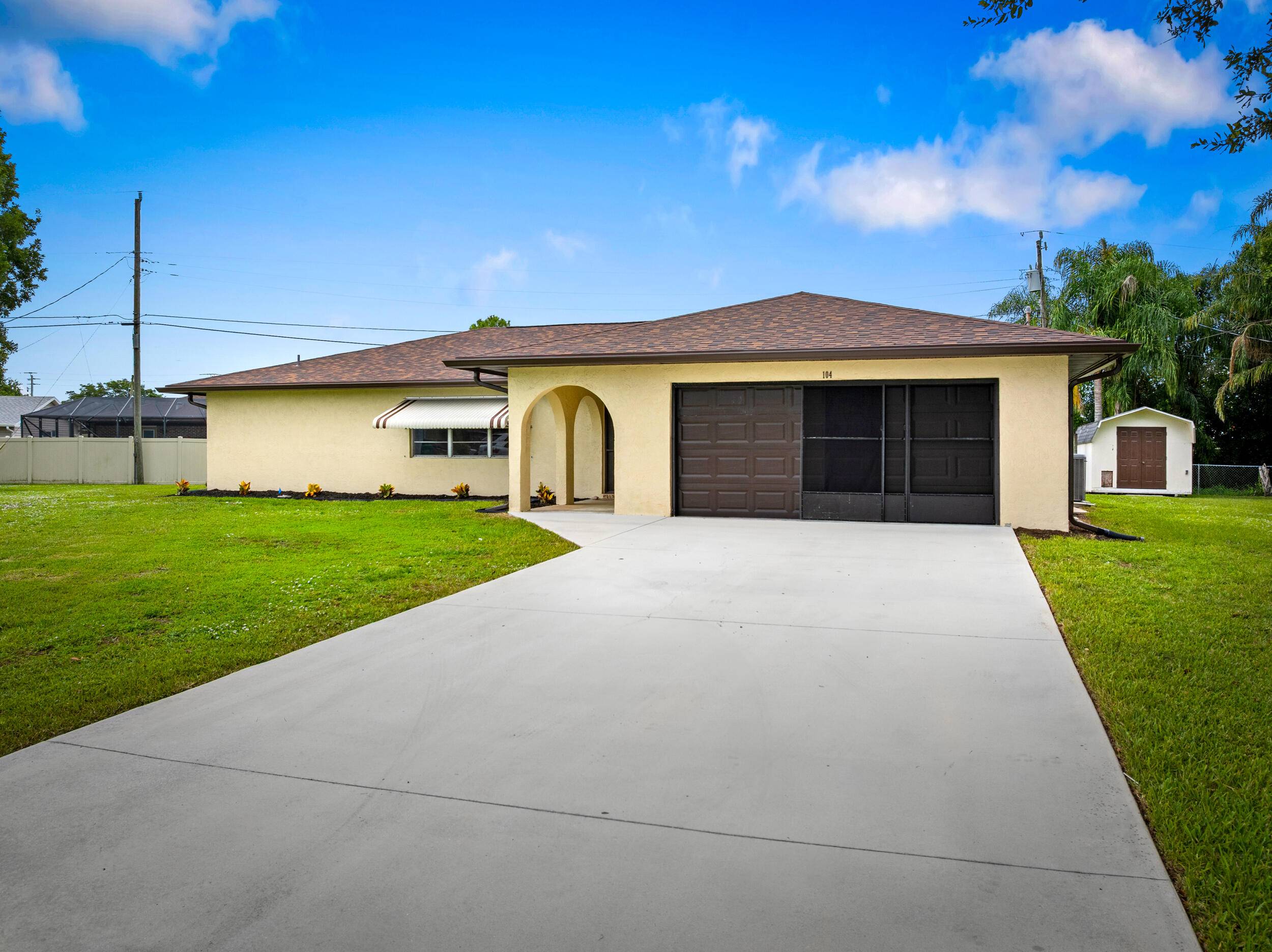 This 3 bedroom 2 bathroom, move in ready home checks all the boxes new roof, luxury vinyl flooring, newer air conditioning system, and premium lighting and fixtures throughout.