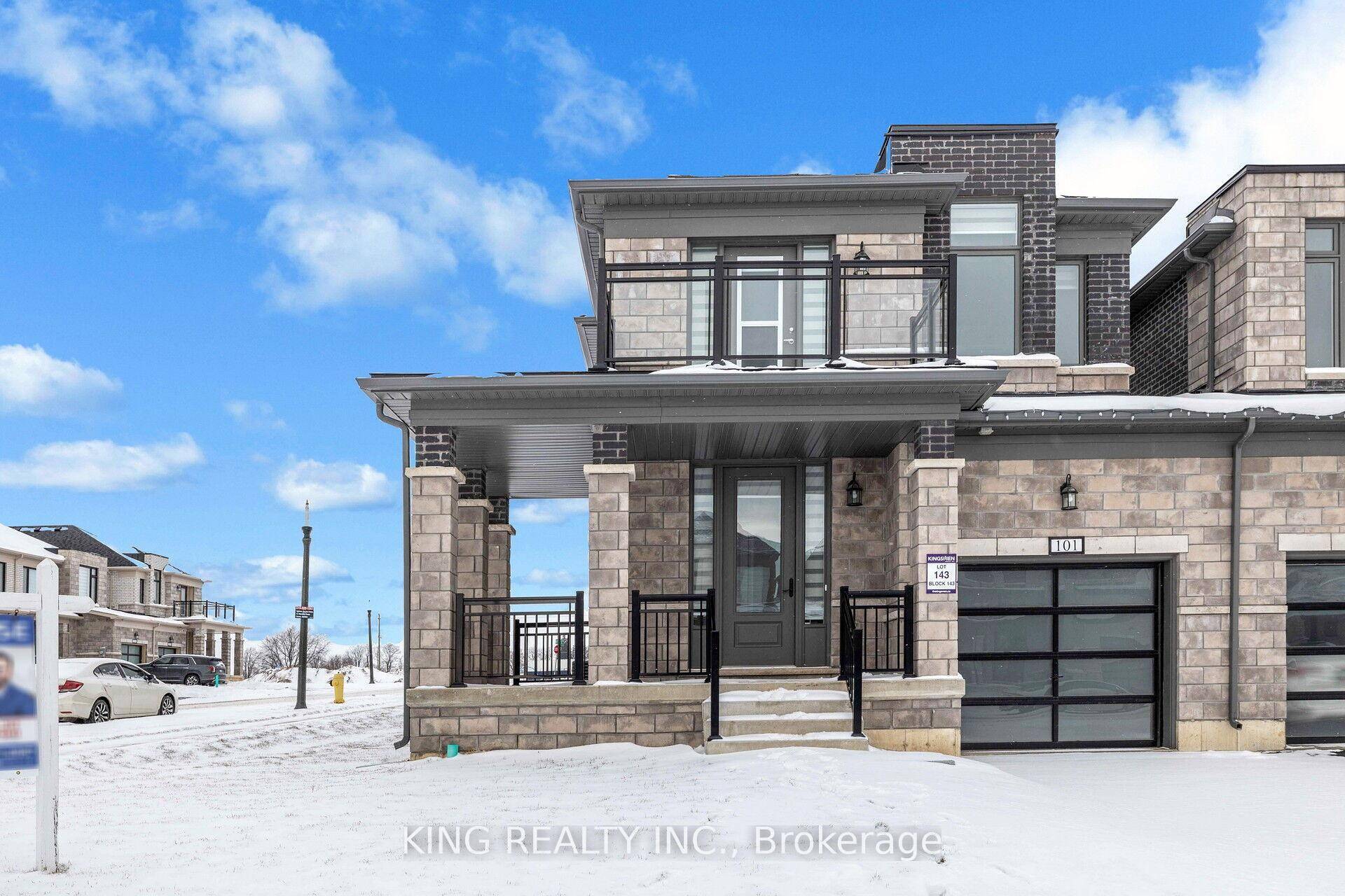 Welcome to this beautiful brand new 2372 sqft, freehold townhome, with 4 bedrooms and 2.