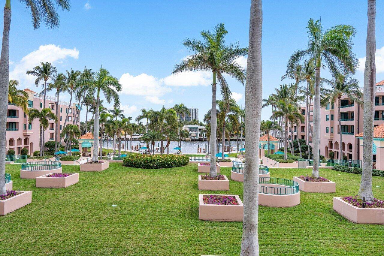 Located in Mizner Village in East Boca Raton, this exquisite Mizner Court waterfront condo building presents a stunning 3rd floor, 2 bedroom, 2 bathroom split layout residence, enhanced with designer ...