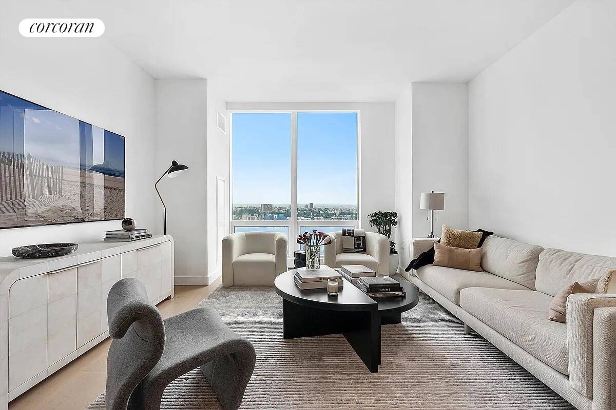 This two bedroom oasis at 15 Hudson Yards boasts 1, 567 square feet with large ceilings over 9 feet, and large, unobstructed sunset views of the Hudson River.