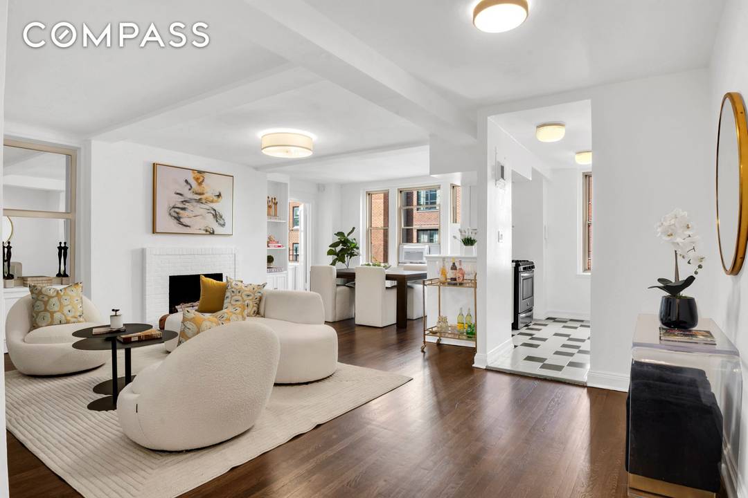 This oversized, stunning one bedroom apartment is rarely available at 59 West 12th Street, one of the most sought after, pre war condominiums downtown.