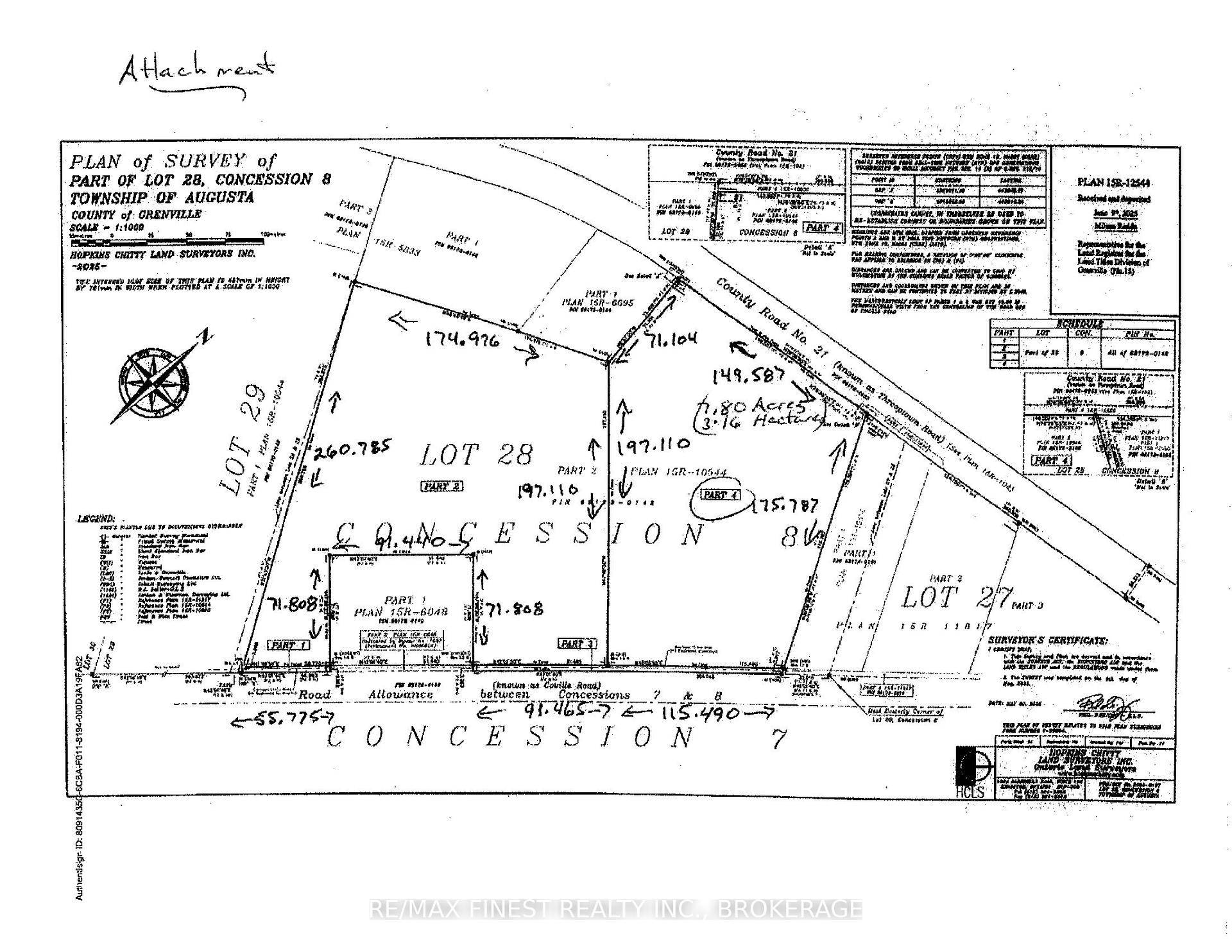 Lovely 7. 8 acre lot close to Brockville and North Augusta.