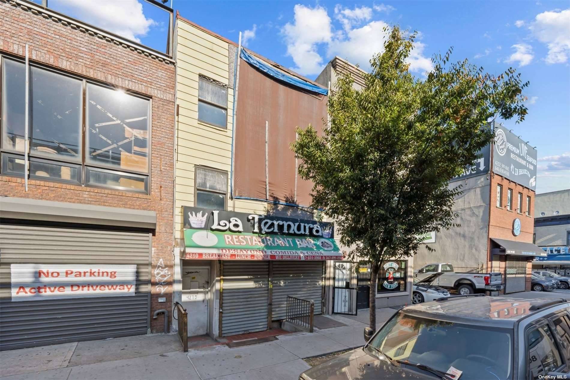 Presenting this UNIQUE Mixed Use Building in the heart of Sunset Park 1 Store Plus Two 2 Family each unit is 2 bedrooms.
