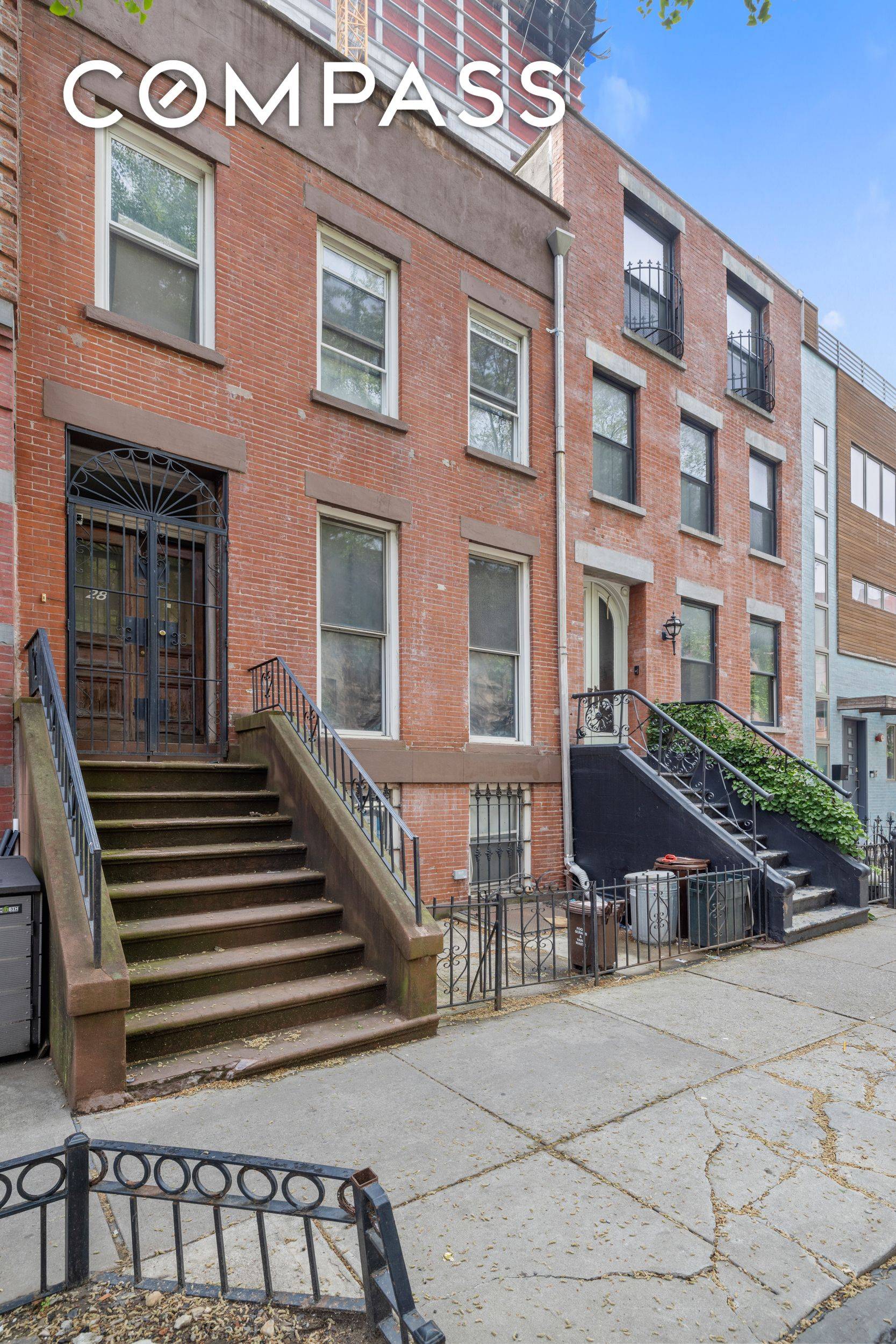 Opportunity knocks ; take advantage of this unique Fort Greene offering of a gutted townhouse with approved plans providing you a canvas to put your own touches and finishes.