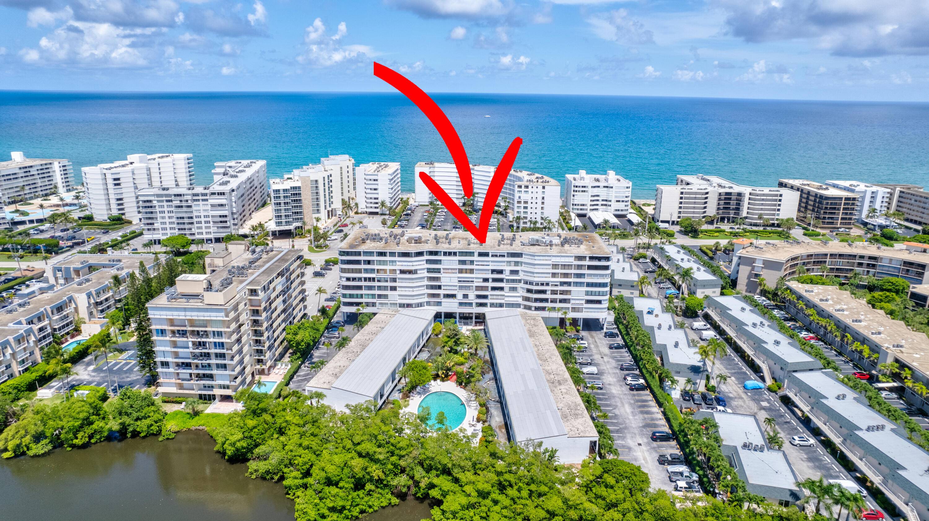 Remarkable sunset views from this penthouse level Intracoastal condo.