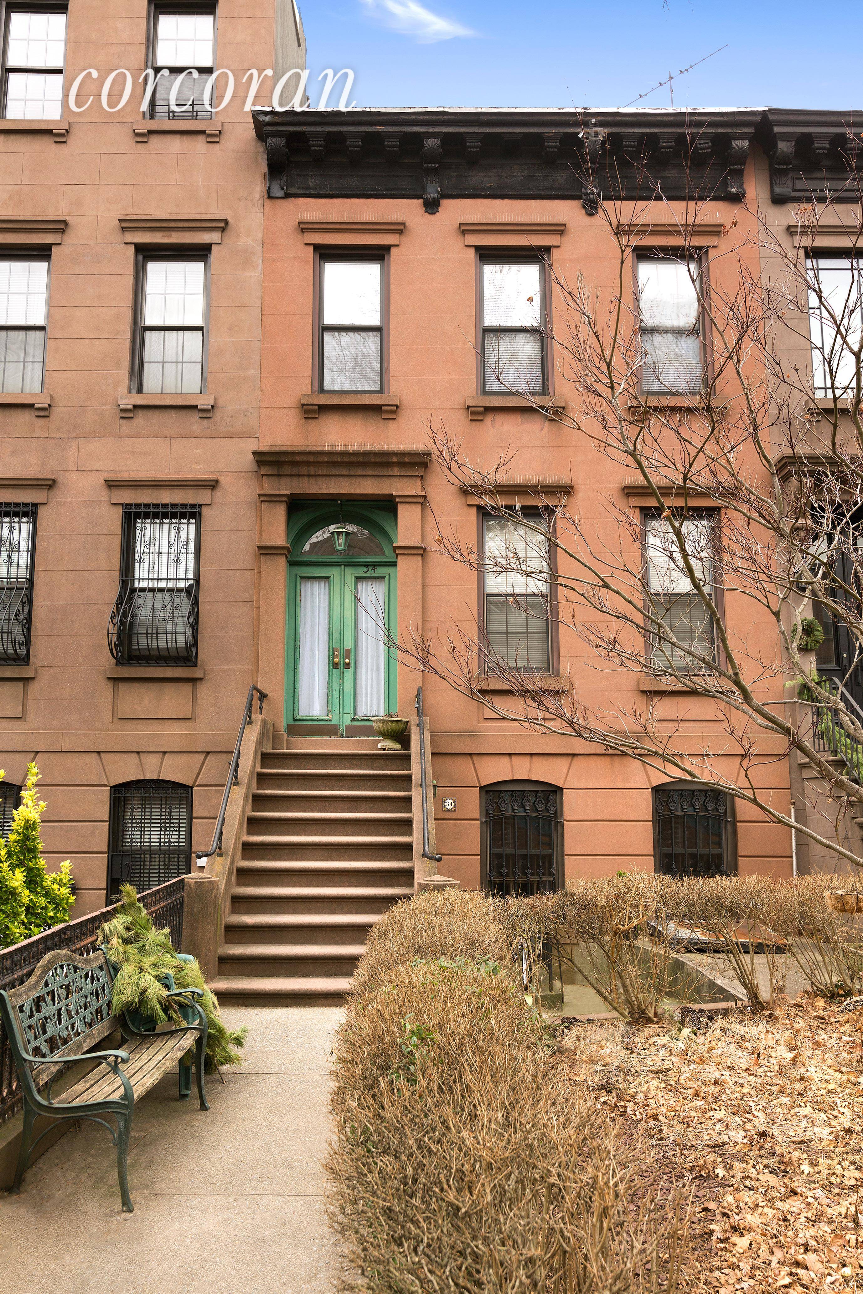 Located on one of Carroll Gardens most coveted garden blocks, this 20 foot wide home stands 3 stories plus a basement.