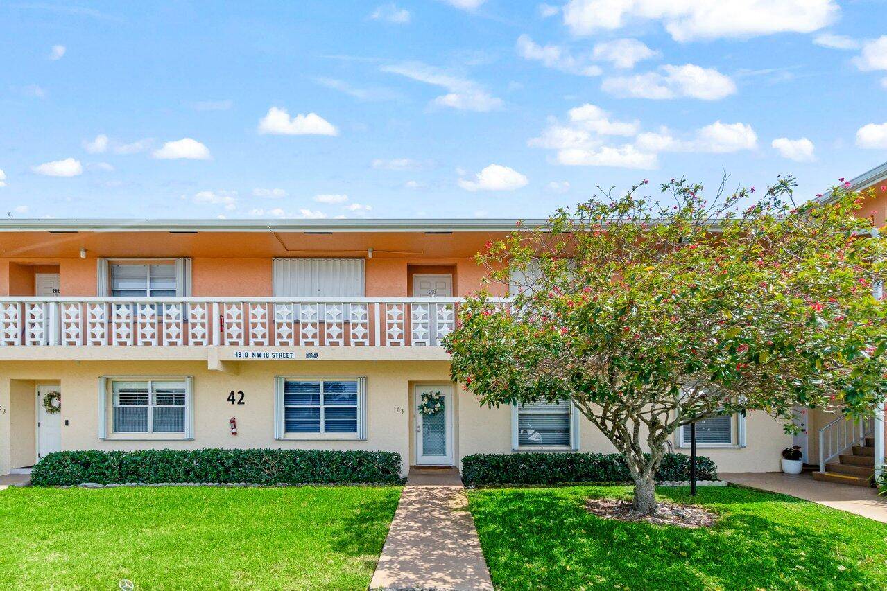 Step into this meticulously maintained, first floor, 2 bedroom, 2 bathroom in the highly desirable 55 gated community of Pines of Delray North.