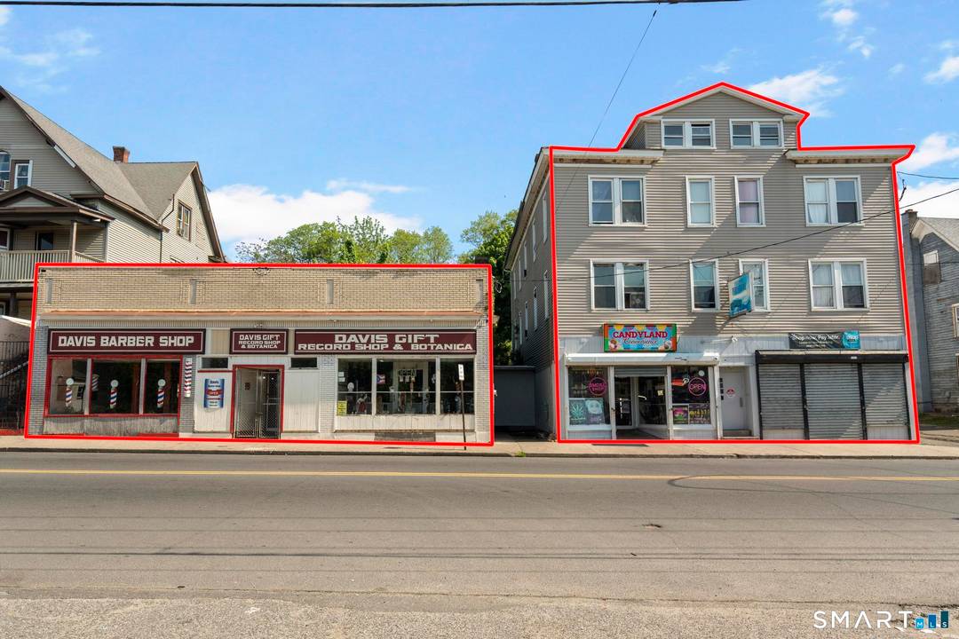 Exceptional investment opportunity featuring two adjacent commercial buildings totaling 8 units on highly visible East Main Street in Waterbury.