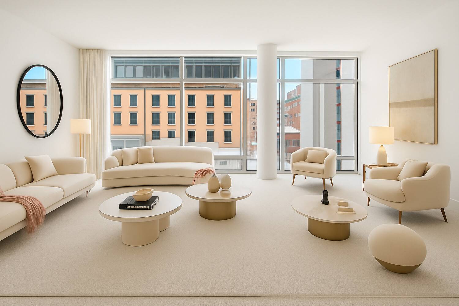 Selldorf Architects designed this understated, elegant apartment located in a classically contemporary eleven story luxury full service condominium.