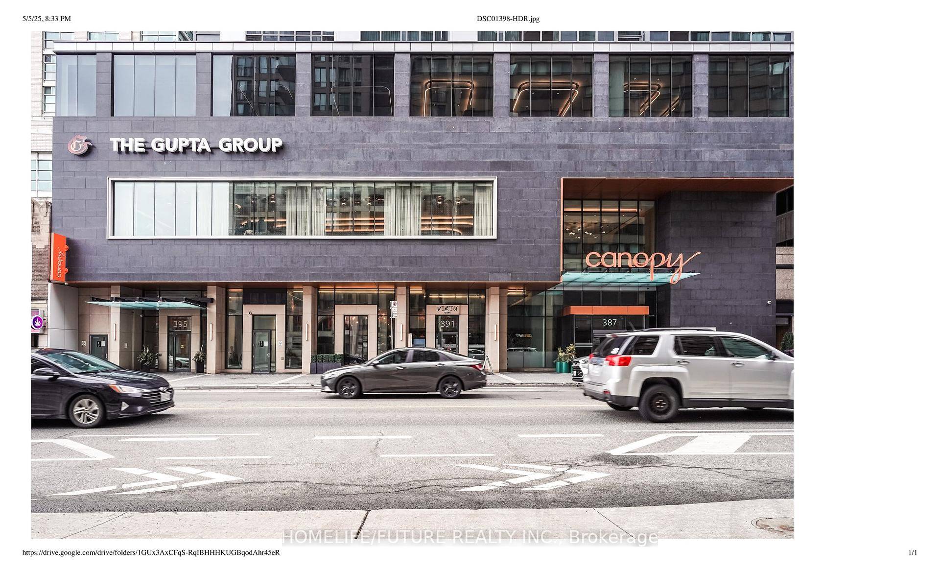 Bright and sunny unit with large windows offering unobstructed city views.