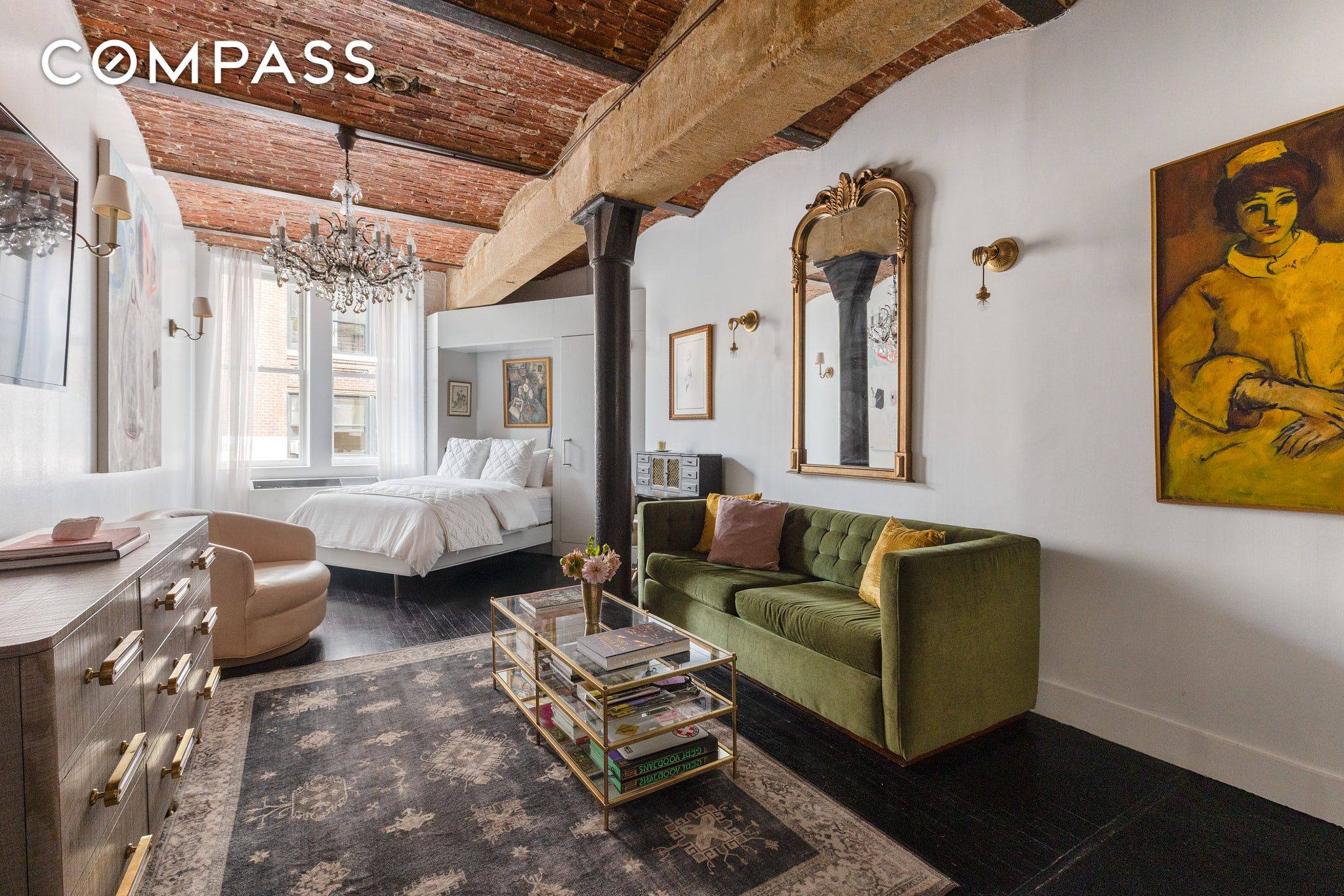 The perfect West Village pied a terre in a historic loft conversion.