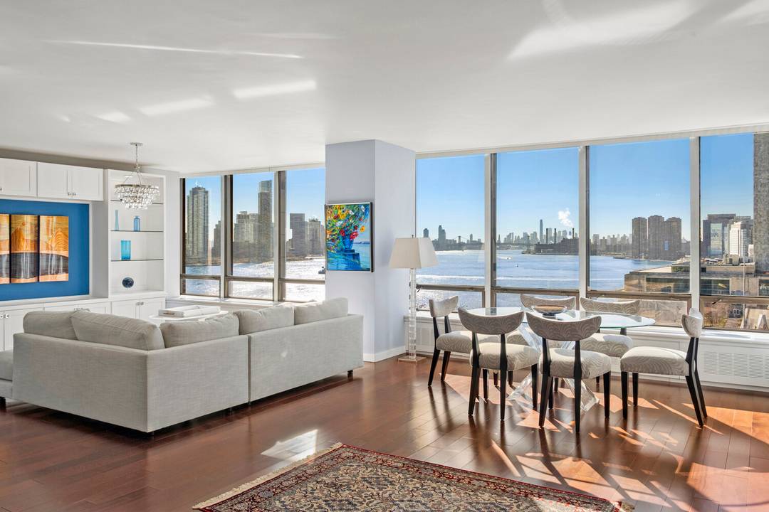 Beautifully renovated, south facing 2 bedroom residence with open East River and United Nations views through wall to wall windows.