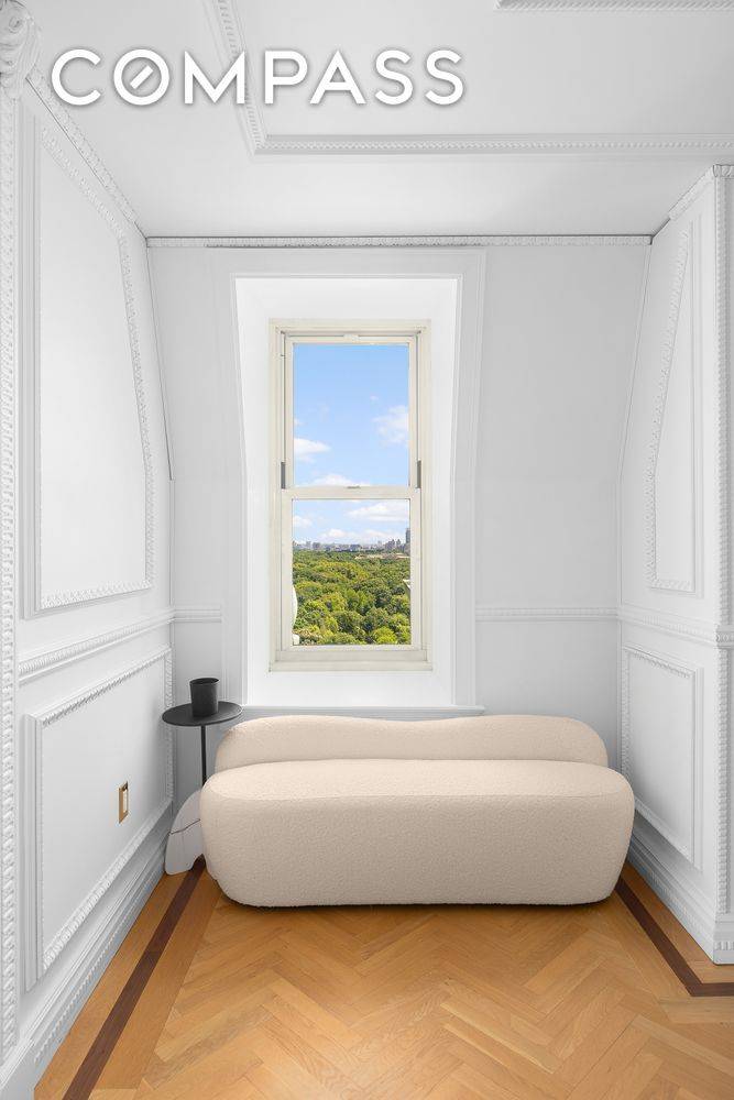 The Plaza Private Residence 1801 is a one of a kind masterpiece, distinguished by 13 windows overlooking Central Park with rare north and west exposures.