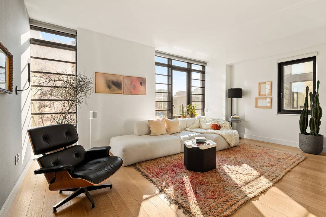 Residence 3A at 500 Waverly Avenue is a 1, 419 square foot, three bedroom, two bathroom condominium offering a highly efficient layout, excellent natural light, and the benefit of a ...