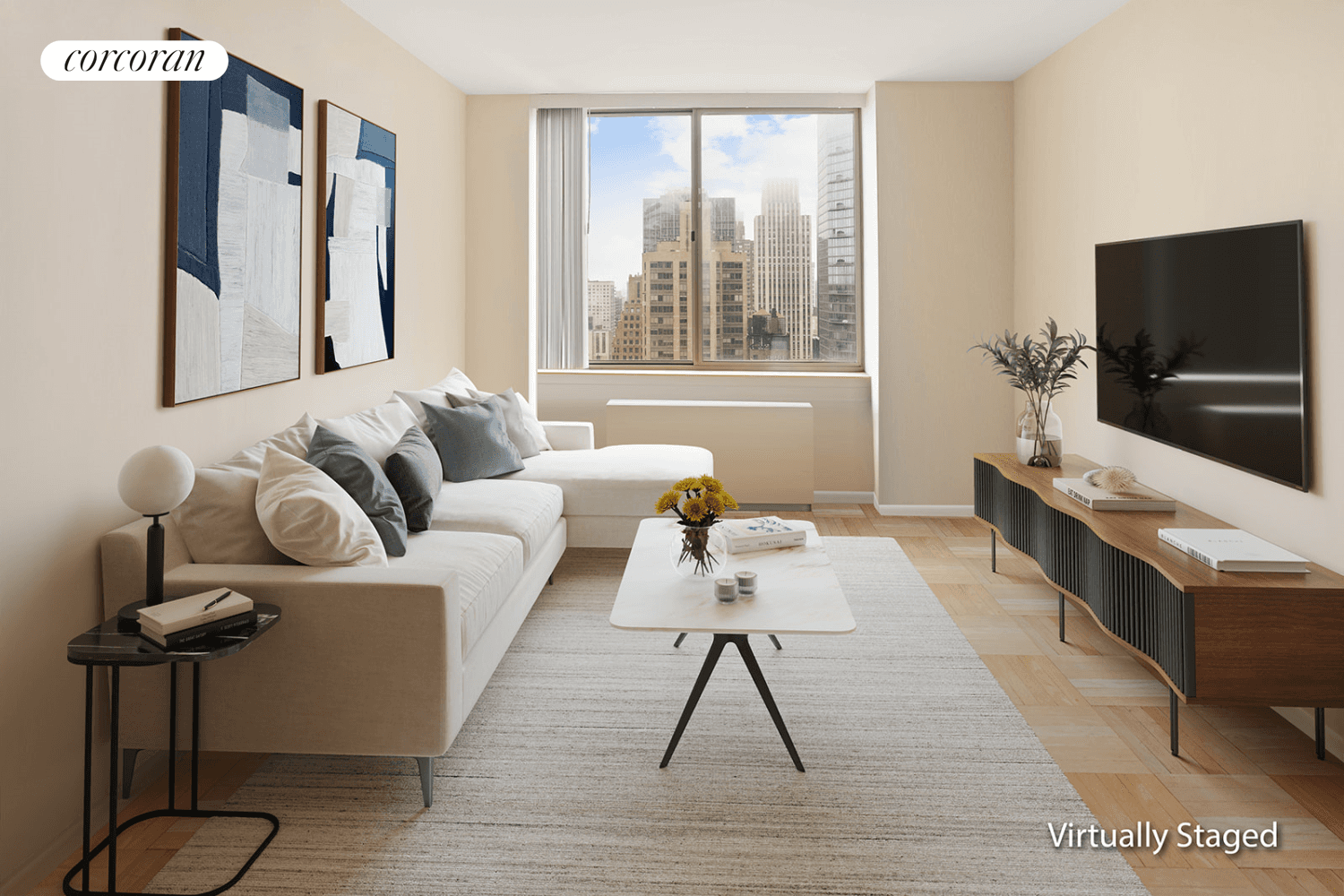 Welcome to your dream home perched high on the 31st floor at 236 East 47th Street, Unit 31A !