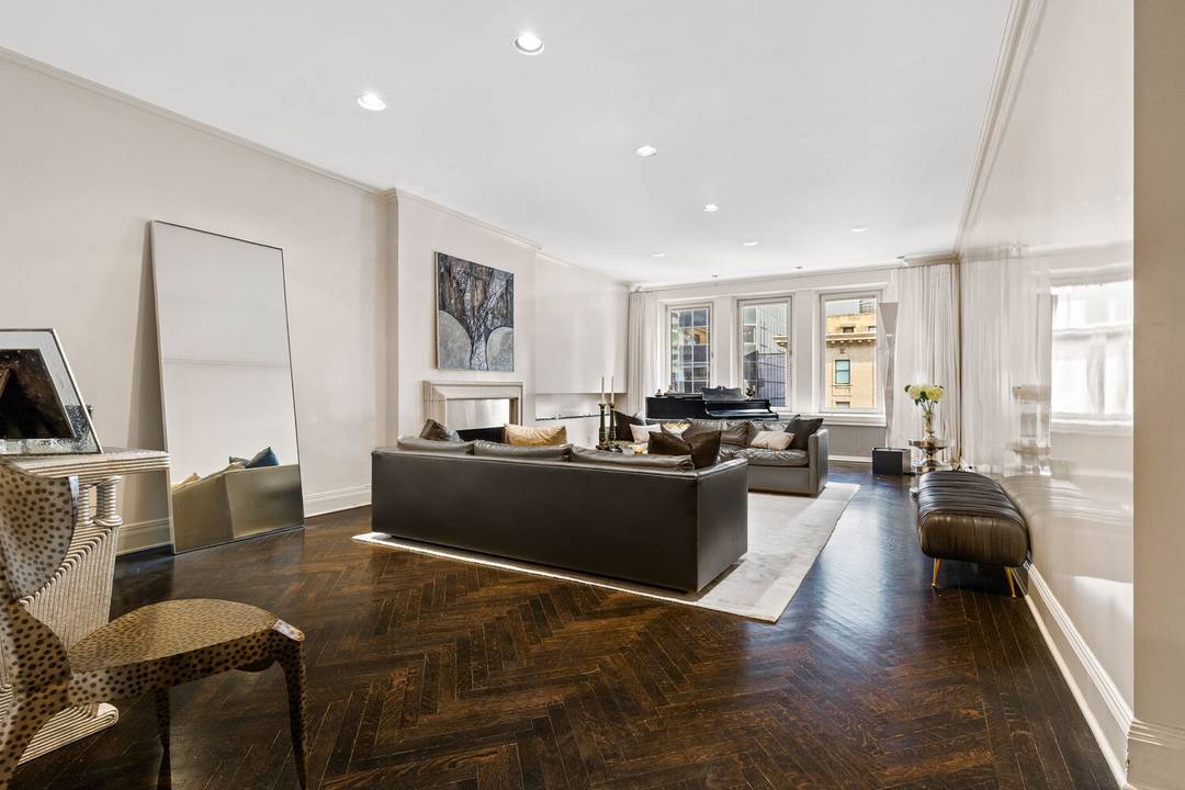 A chic and spacious nine room, loft like prewar apartment on Park Avenue, featuring 10 foot ceilings and timeless elegance throughout.