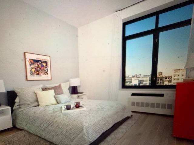 Large 1 Bed 723 SF offering XL Bedroom Living room and can accommodate dining table.