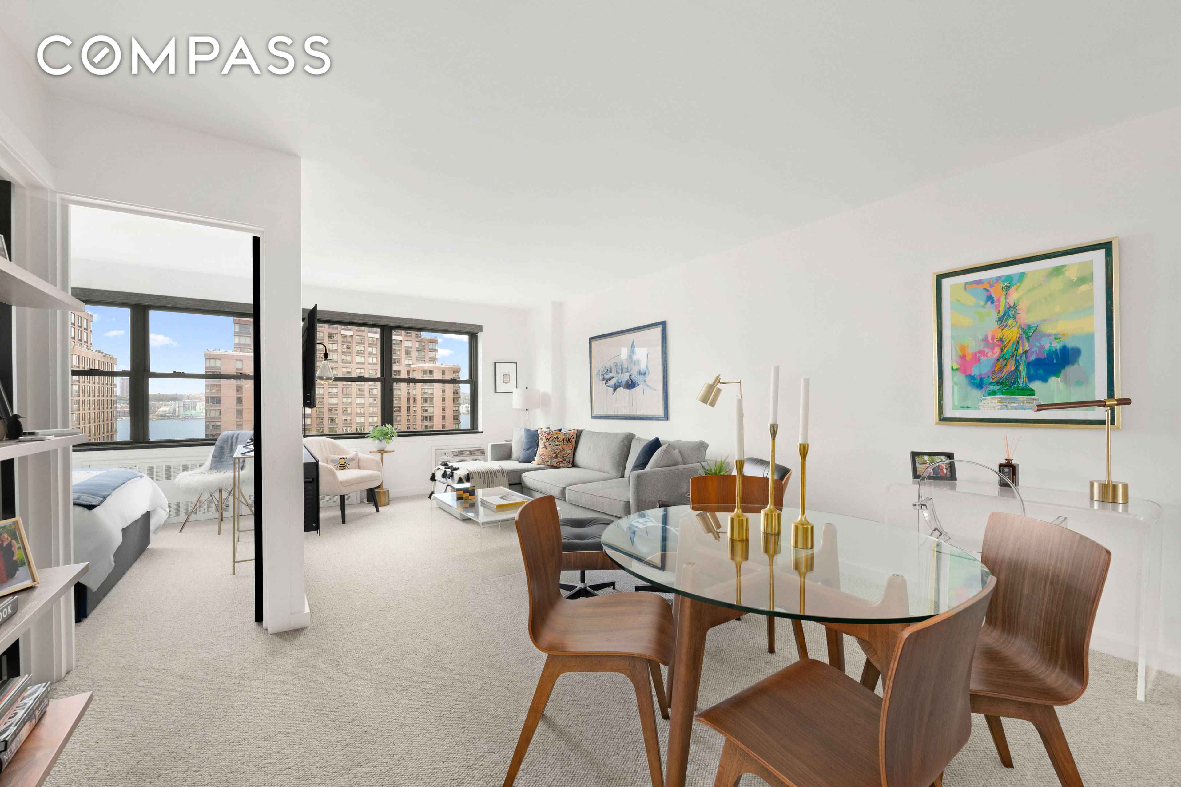 Welcome to Residence 11P at 185 West End Avenue a beautifully renovated one bedroom, one bath home with sun filled western exposures and sweeping Hudson River views.