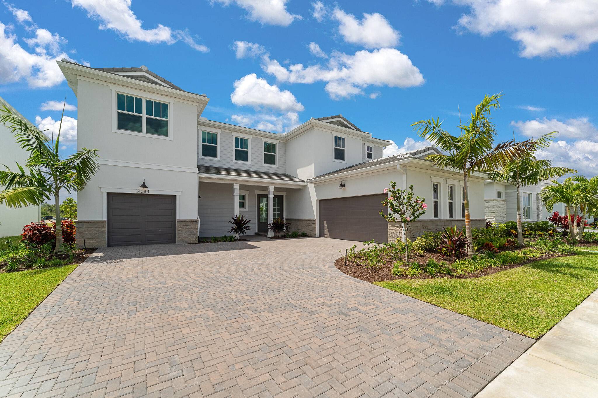 The 3, 466 square foot Palacio floorplan offers versatile, thoughtfully designed space in a pleasant configuration of shared and private living areas.