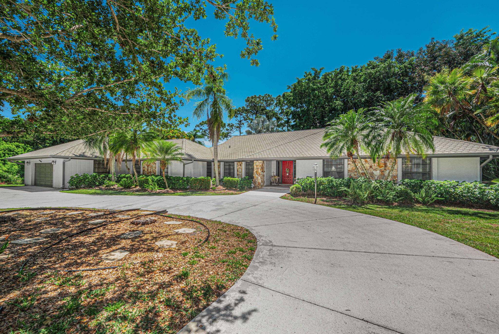 As you enter the winding driveway of your private, 1.