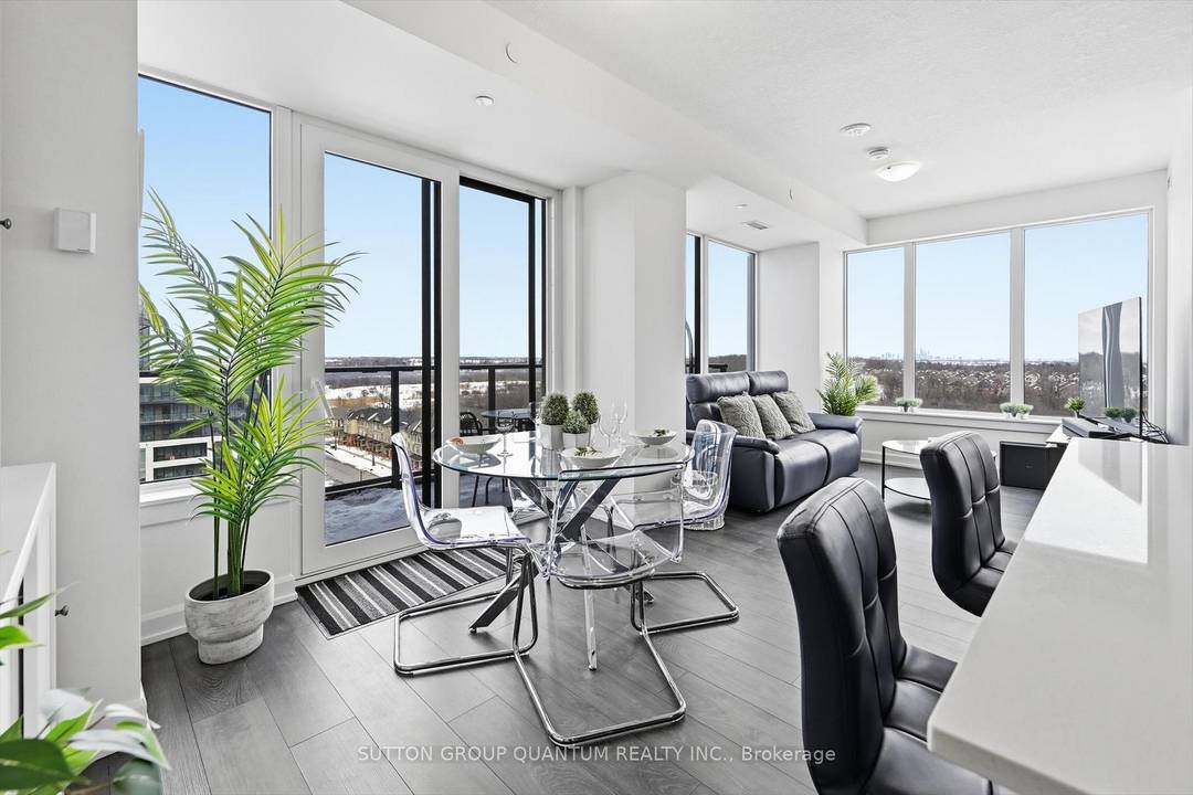 Finally !.. A top suite, corner unit with rare dining room space.