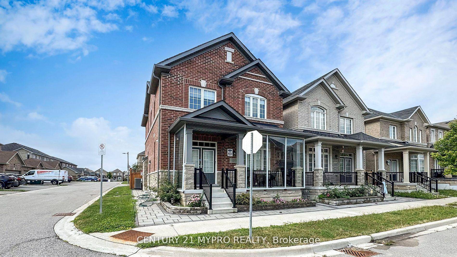 Sun filled Corner home located in Cornell prime neighborhood of Markham High Ranking schools.