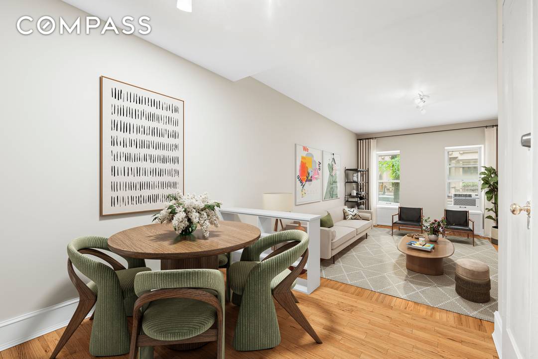 New Smartphone Device Entry System Free Laundry High Ceilings Quiet and Picture Perfect Townhouse Block Step into this bright pre war one bedroom apartment and be welcomed by a thoughtfully ...