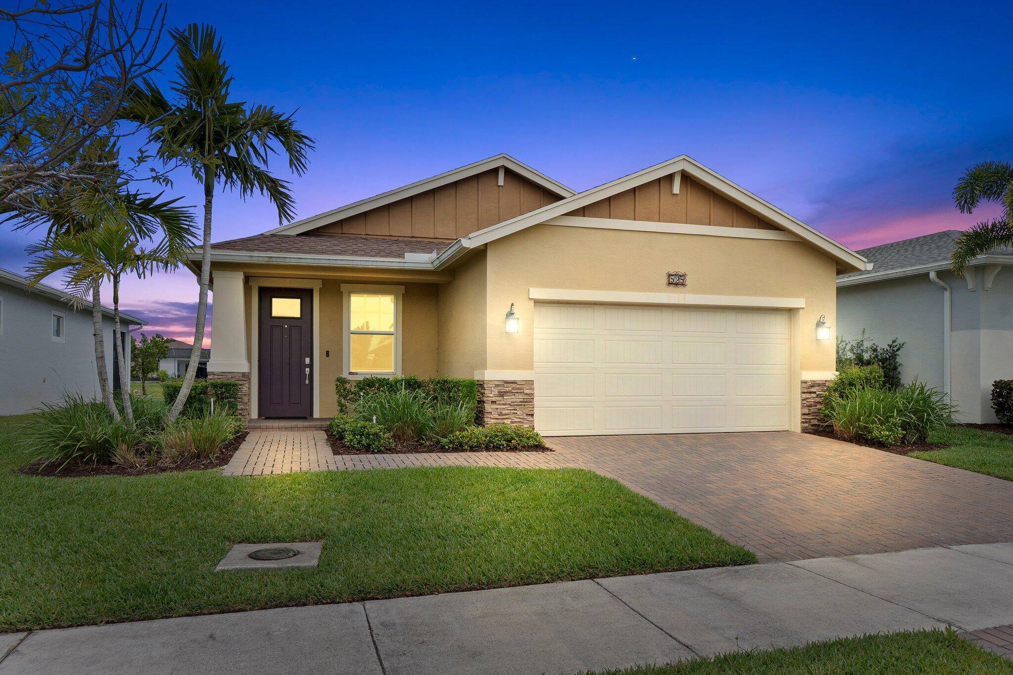 Experience vibrant 55 living in this immaculate 3 bedroom, 2 bathroom, 2 car garage home located in the desirable gated community of Veranda Preserve.