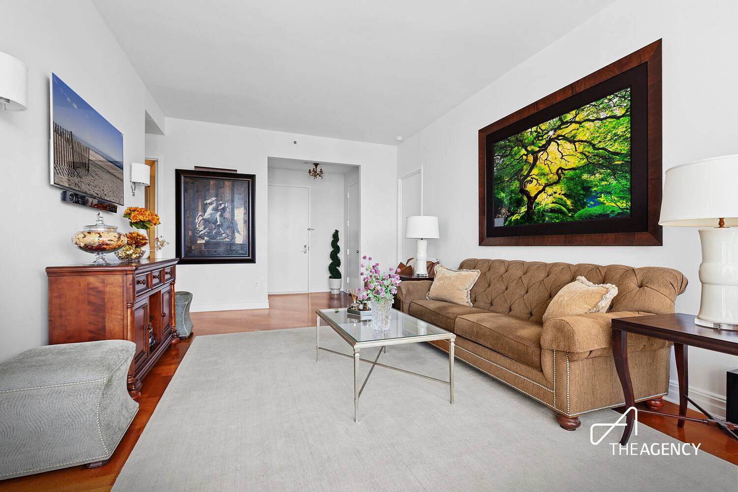 Enjoy jaw dropping views of the fabled Manhattan skyline from this remarkable 2 bedroom easily convertible to 3 bedroom, 3 bathroom condo unit.