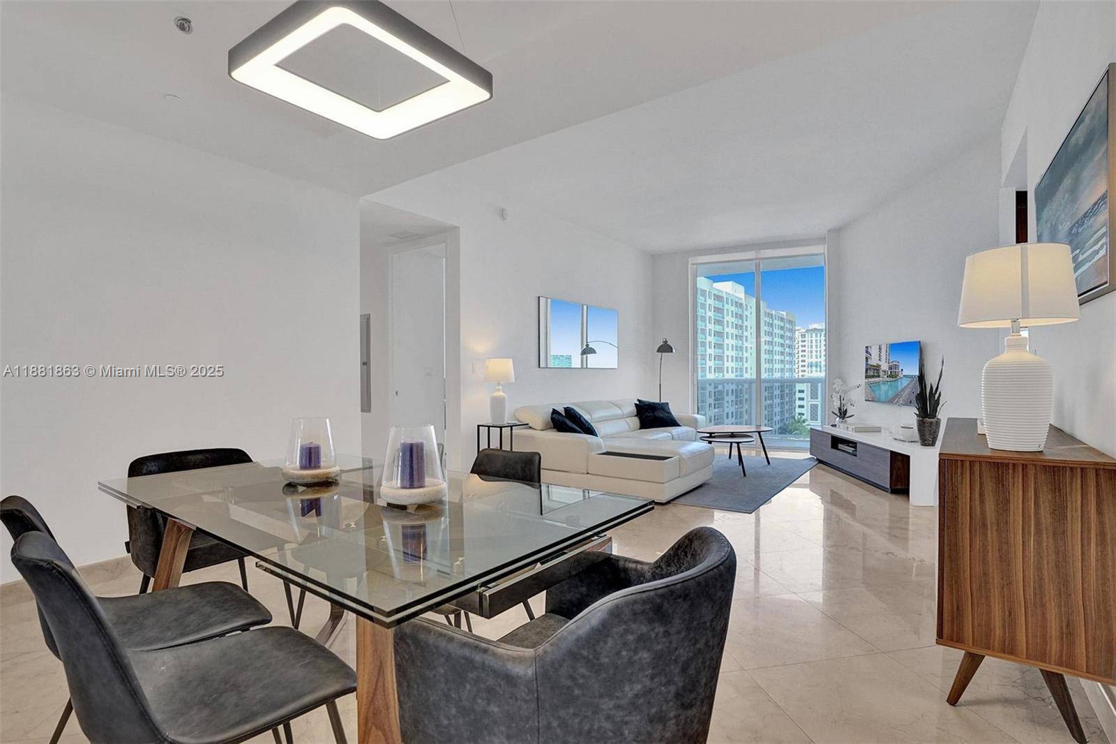 Experience oceanfront luxury in this fully furnished 2BD 2BA residence at Trump Tower I.