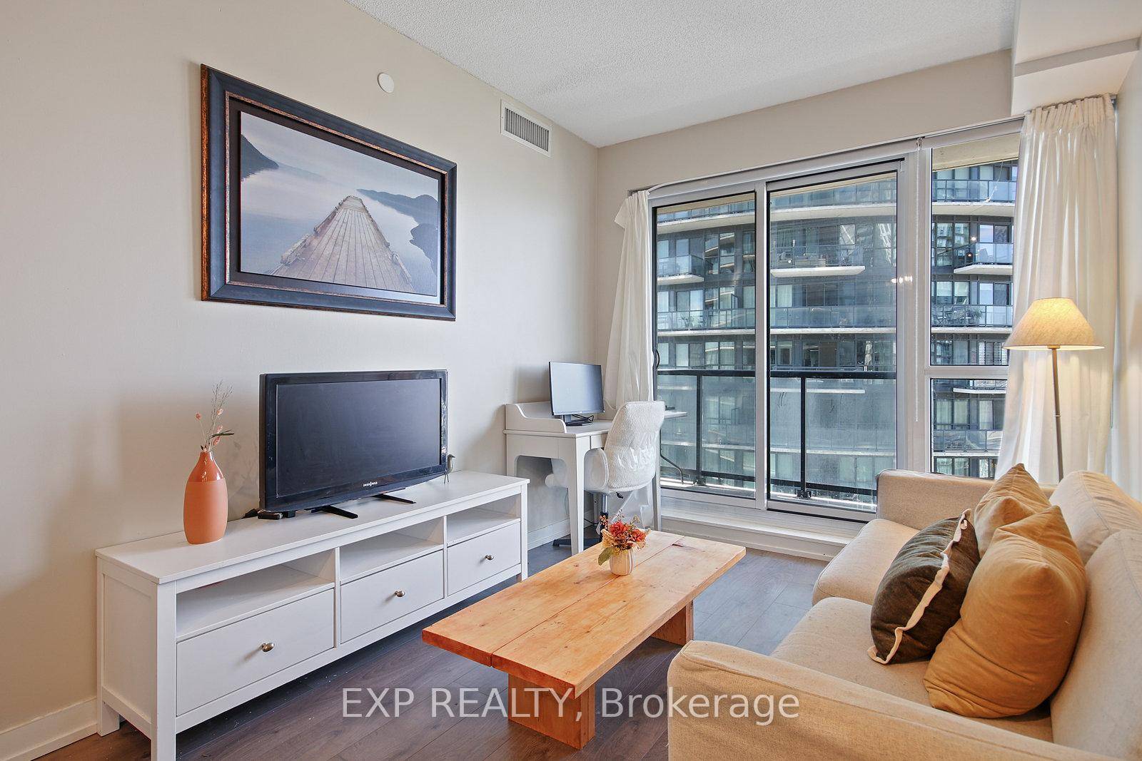 Live in the heart of Liberty Village in this bright, open concept 2 bedroom condo featuring floor to ceiling windows and a modern kitchen with stainless steel appliances.