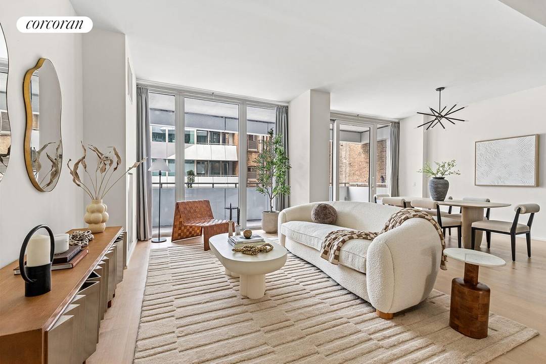 MOVE RIGHT IN to Residence N402 at 121 East 22nd Street, mint condition 2 bedroom, 2.