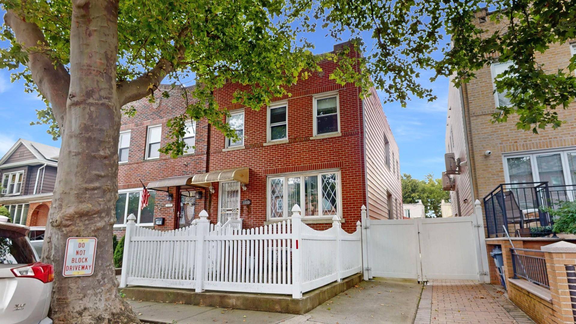 Legal 2 family semi attached brick home in Marine Park features two spacious units, original hardwood and tile floors, an unfinished basement with separate entrance, a generous sized yard, a ...