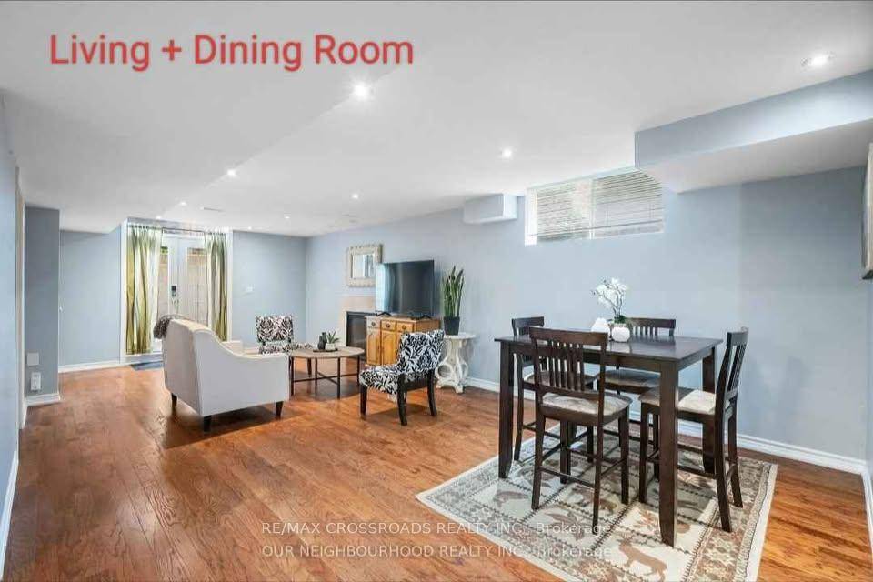 Spacious Walkout Basement Unit for rent, available from December 1, 2025.