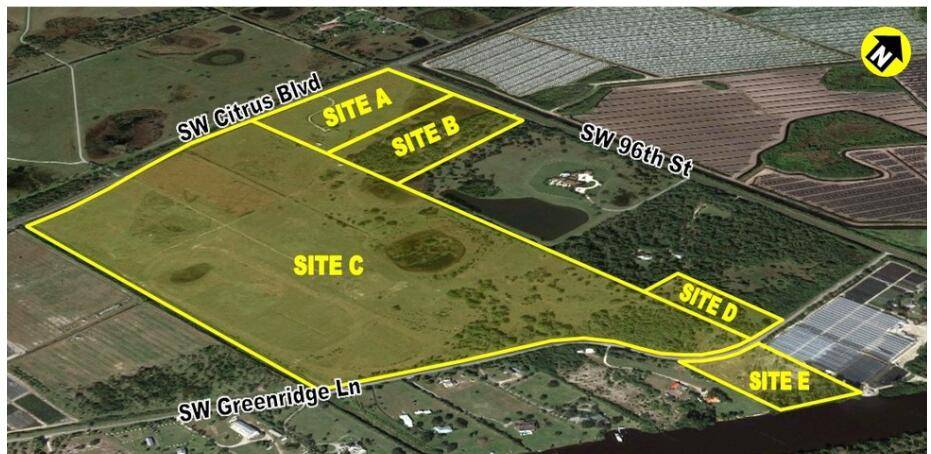 Parcel B is 126 acres located in Palm City.