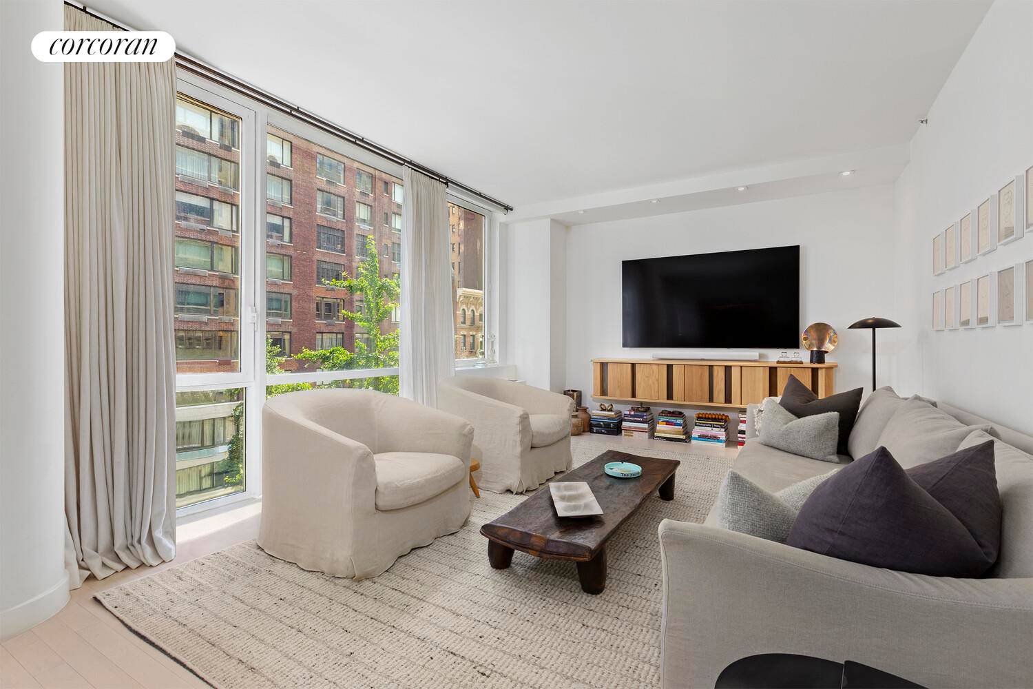 Incredibly chic and stunning is the best way to describe this impeccably designed full floor apartment at 330 East 57th Street.