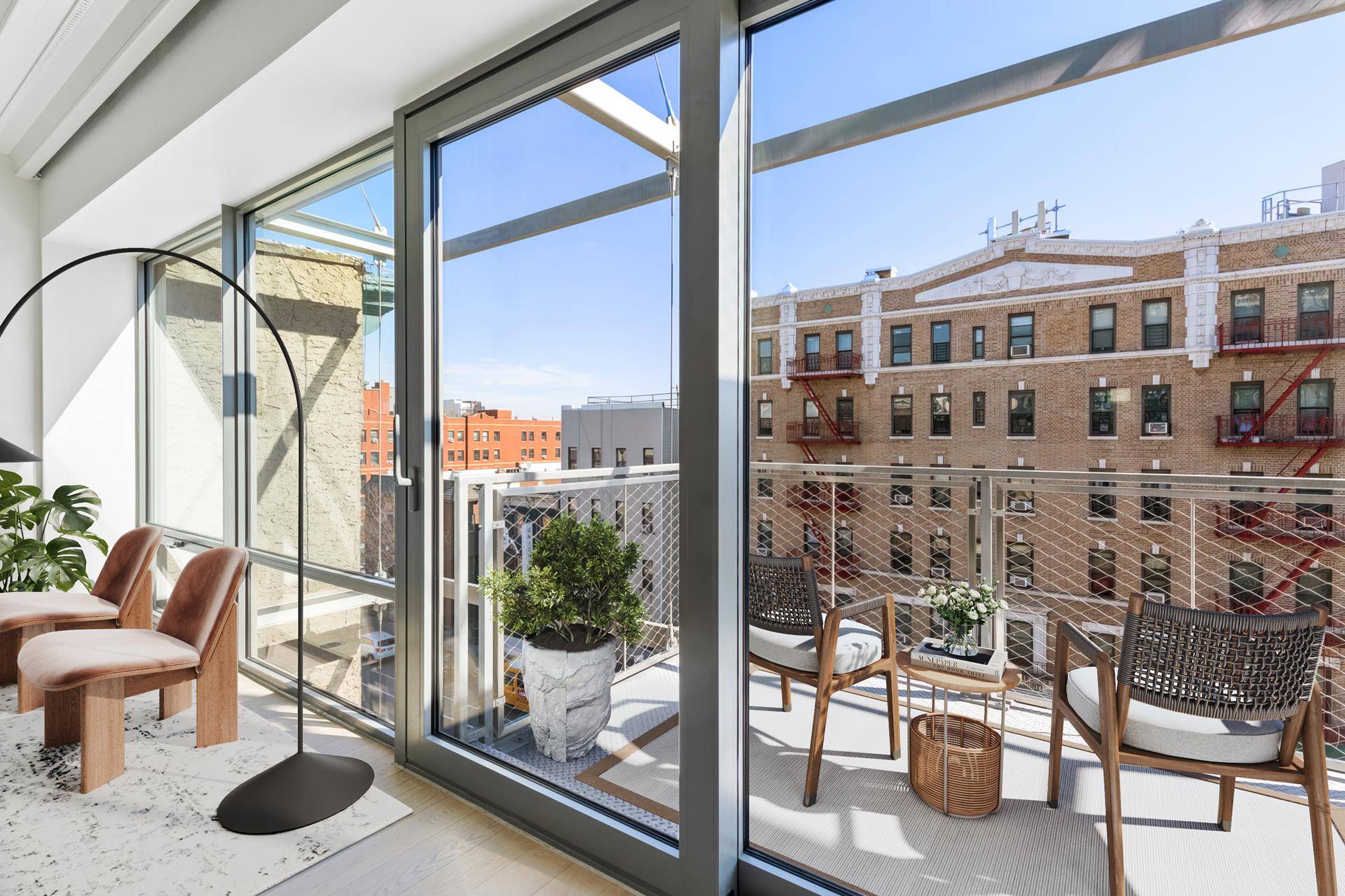 Enormous two bedroom two bathroom home with private balcony, excellent light and views, and parking available in Williamsburg's UnionBK.