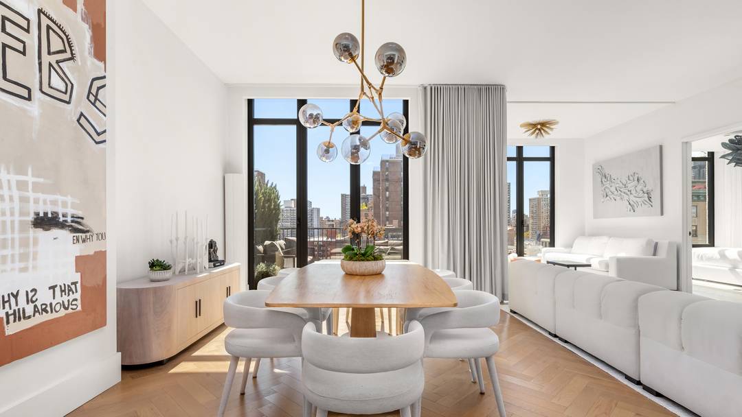 Situated within 2505 Broadway, this one of a kind Upper West Side residence seamlessly combines scale, light, and indoor outdoor living.