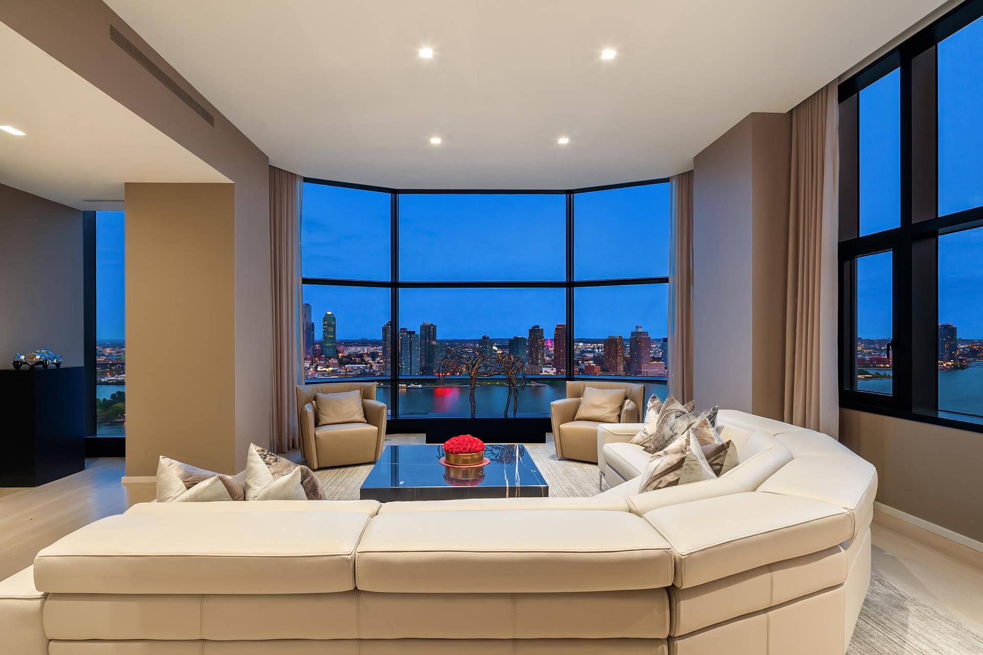 Recently repriced, this sophisticated and sun drenched, corner three bedroom, three bathroom luxury condominium residence designed by architect Sir Norman Foster, provides panoramic sweeping views of the East River, The ...
