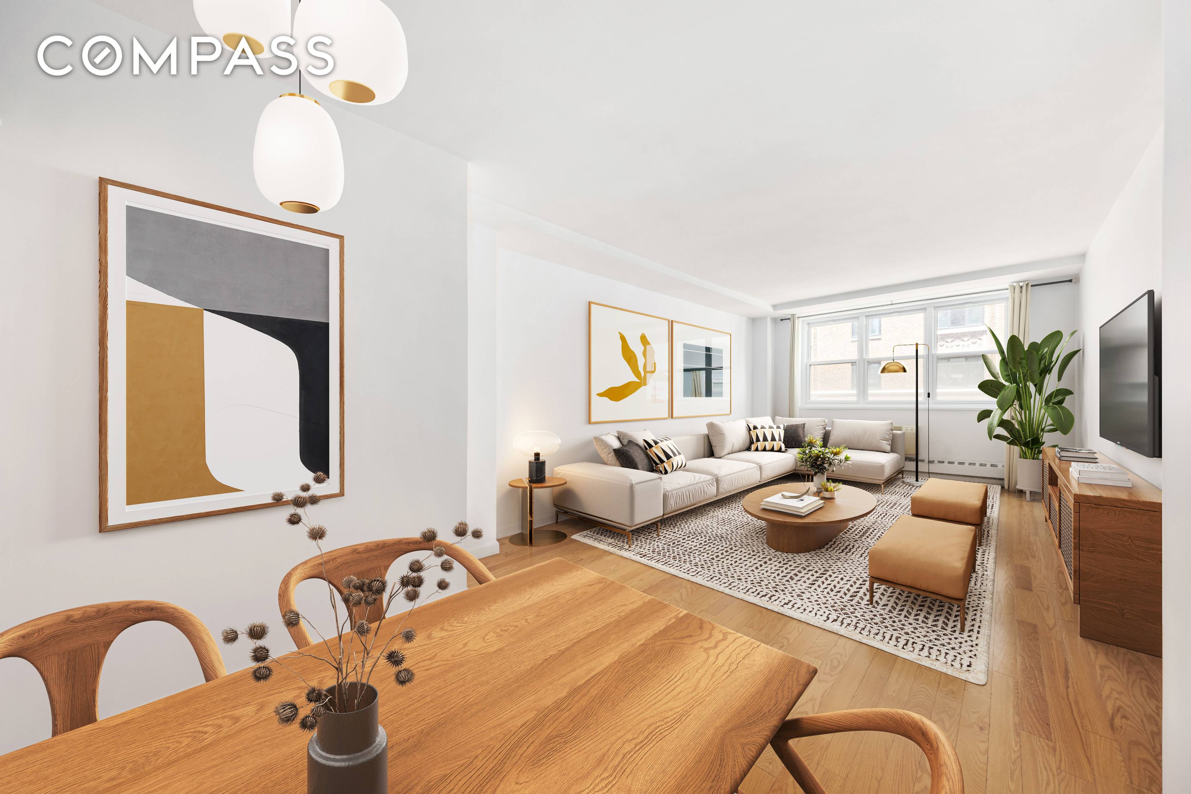 Come home to this spacious two bedroom at the exclusive Randall House, an impeccably maintained full service building in prime Greenwich Village !