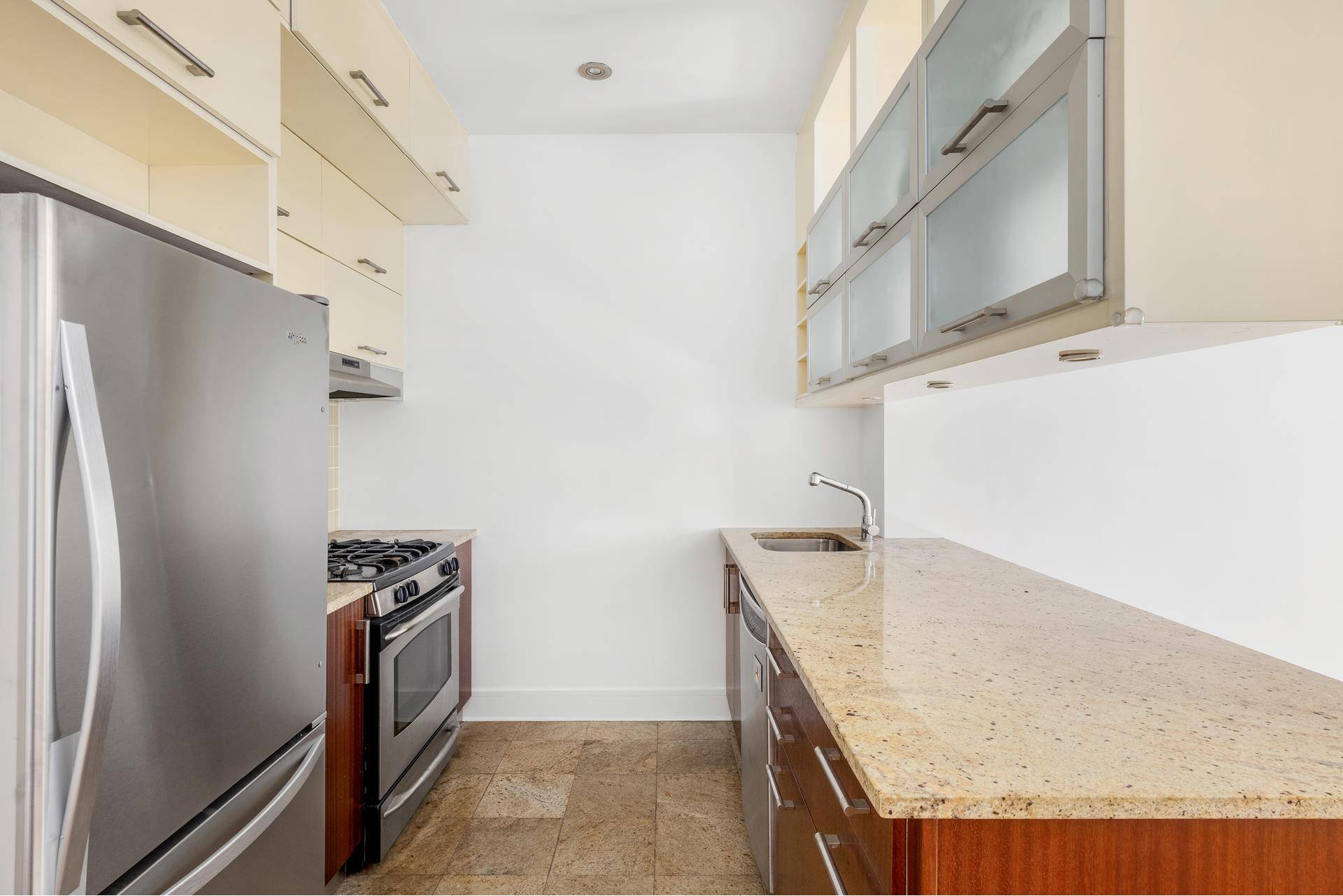 his oversized, sun drenched 2 bedroom, 2 bathroom home in the heart of Long Island City offers a rare blend of space, light, and private outdoor living.