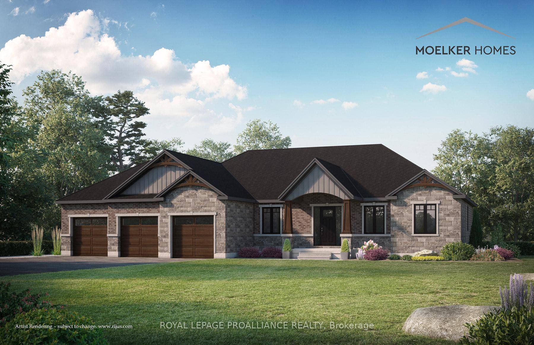 Skillfully constructed and beautifully designed, this under construction estate home offers a rare opportunity to own an expansive Craftsman style bungalow in one of Brightons most exclusive new executive subdivisions.