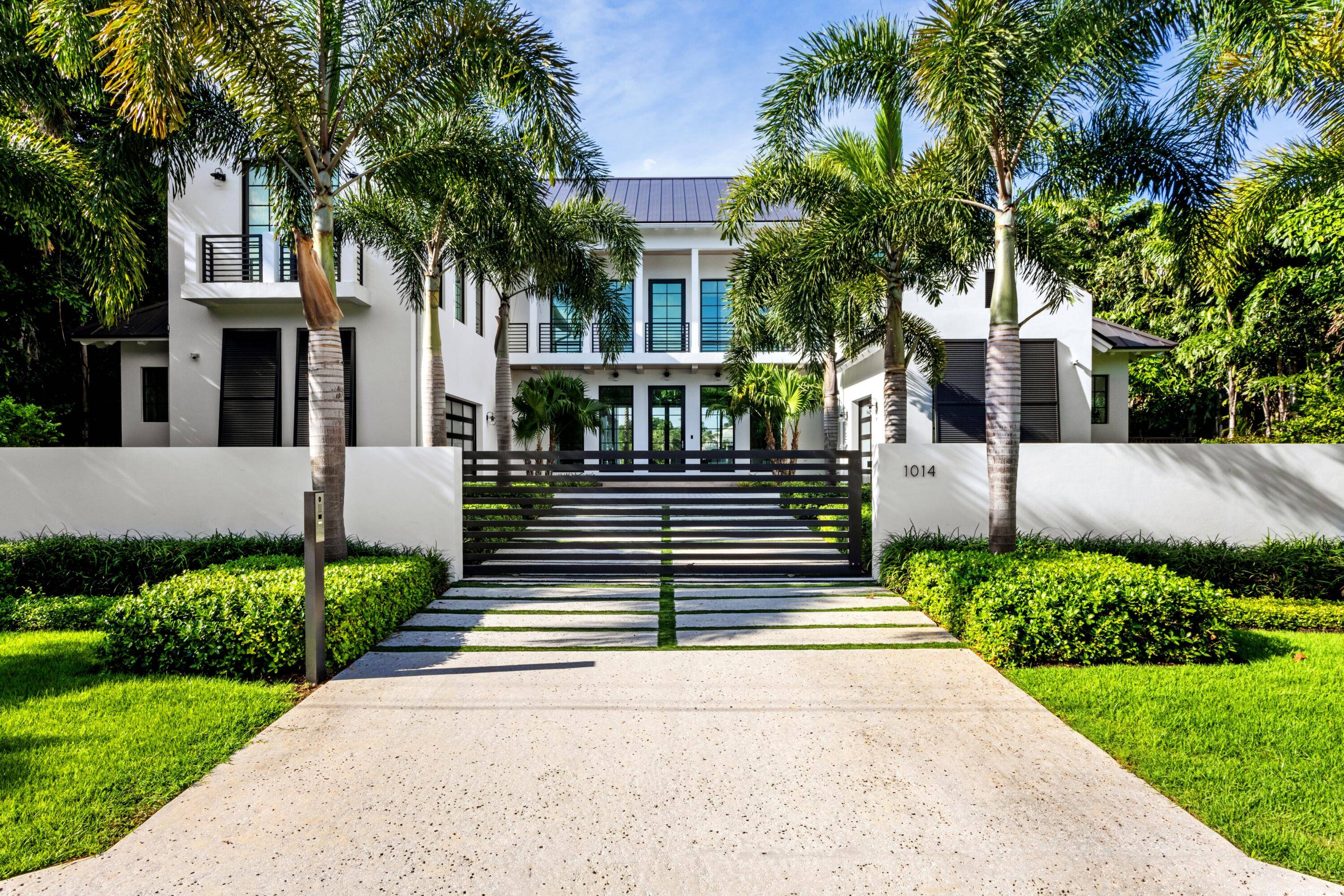 NEW furnished contemporary waterfront estate in East Delray Beach.