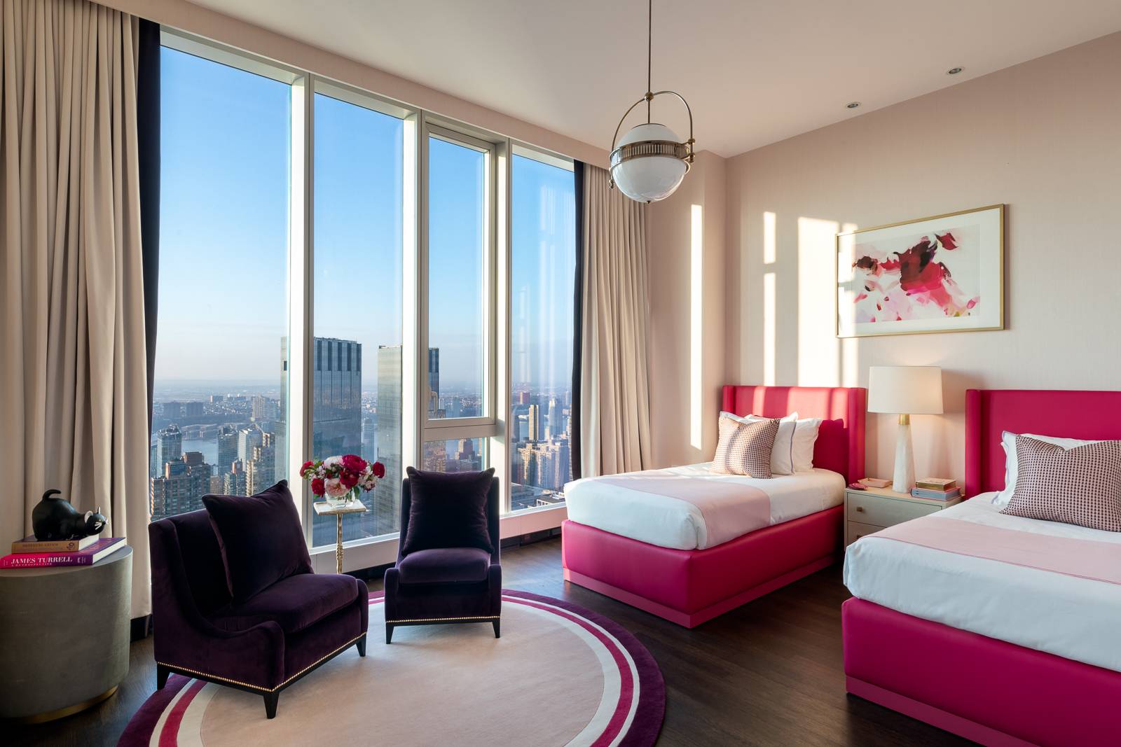 Reside over 550' above New York City in this residence at Central Park Tower.