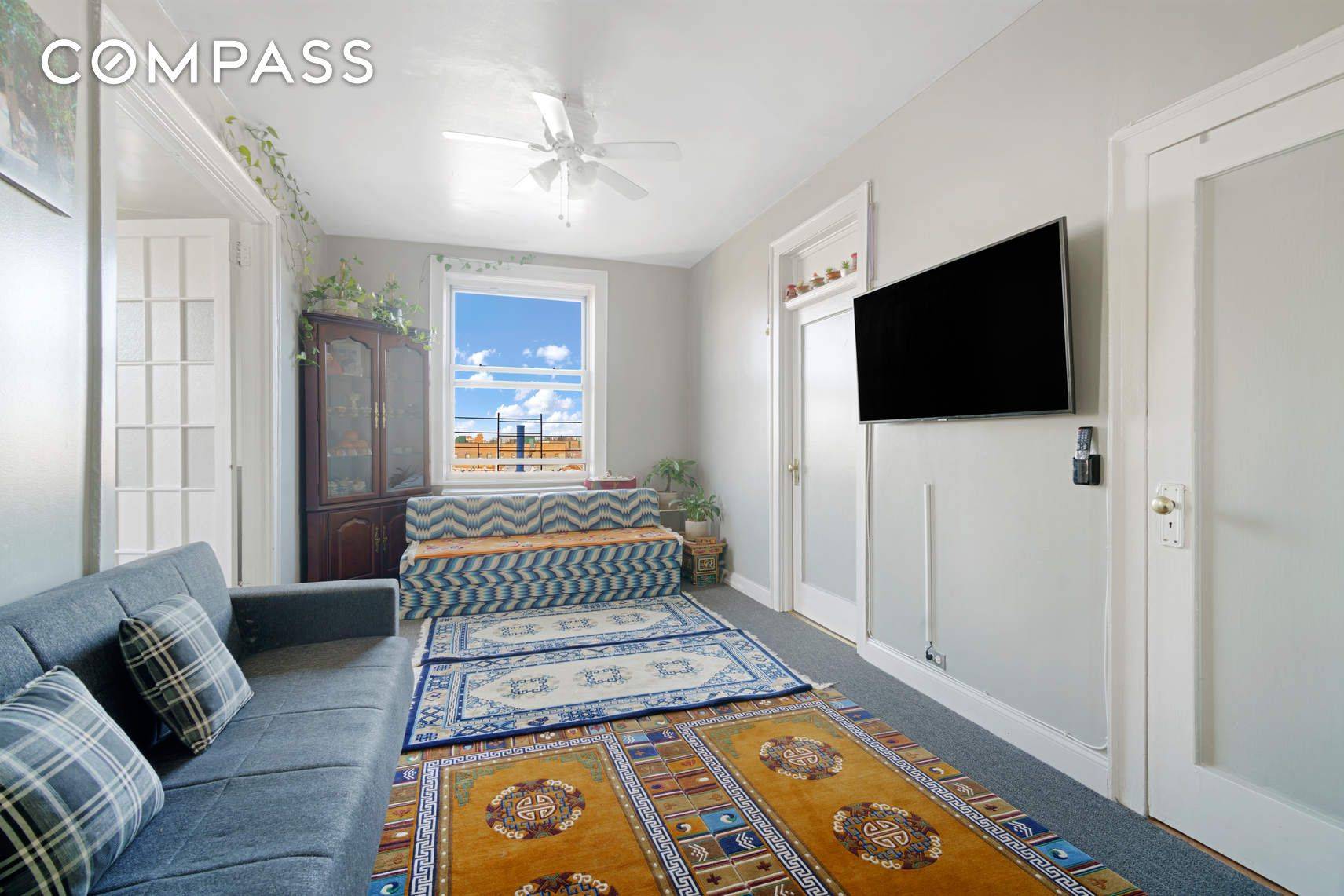 Welcome to a sun filled 2 bedroom co op with unobstructed views in Woodside !