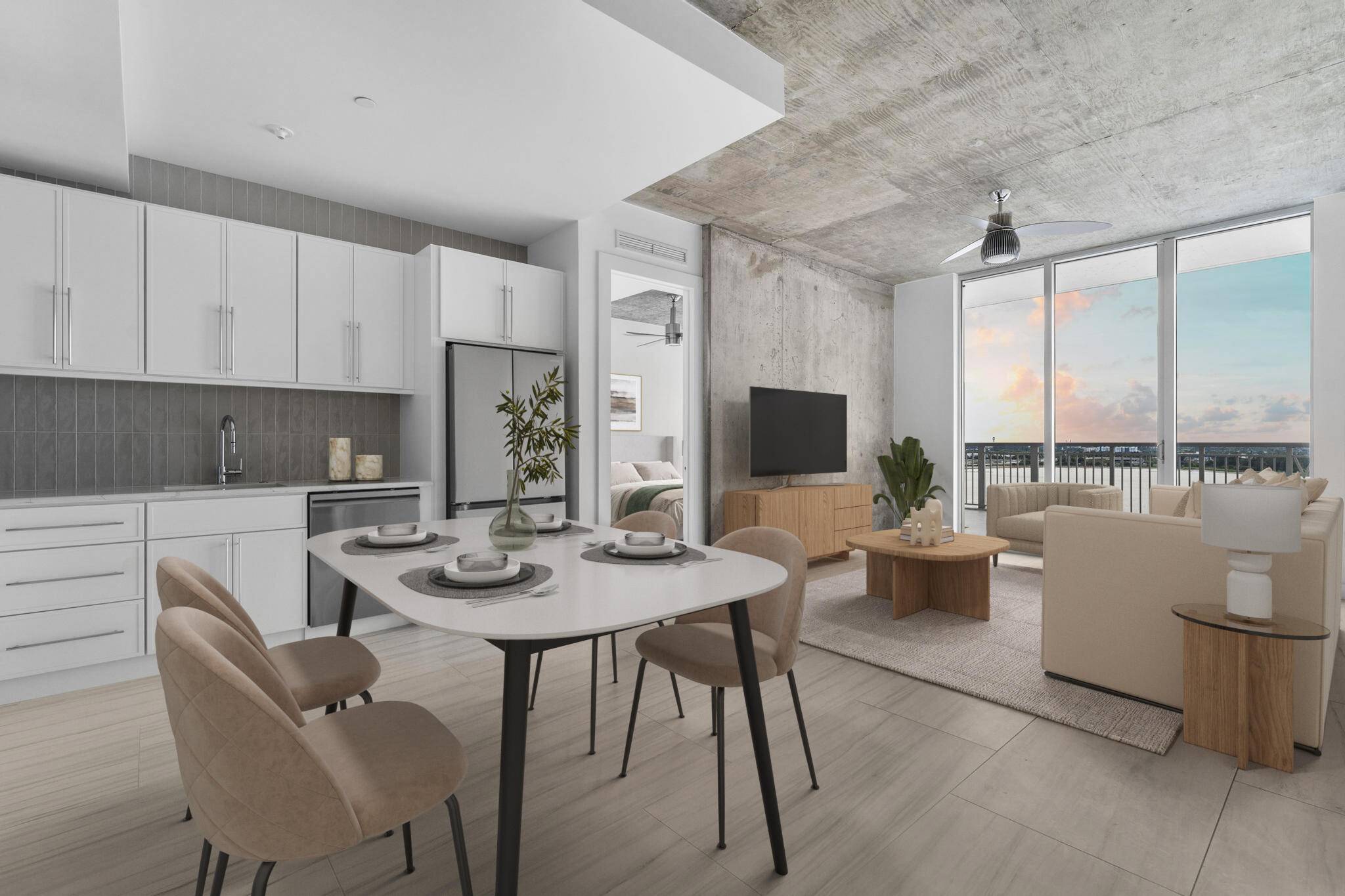 Must see to believe ! This designer waterfront 2BR 2BA condo features a sprawling 300SF balcony facing Clear Lake.