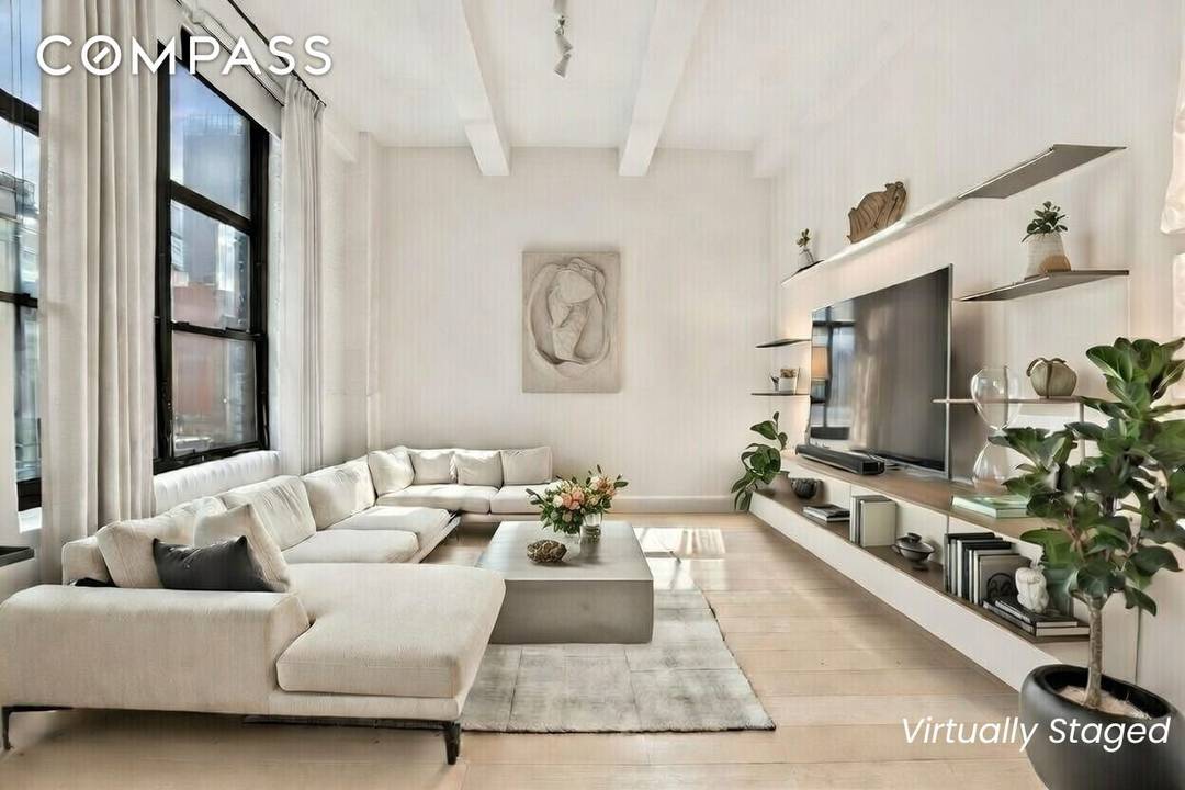 A Hudson Yards Loft of Architectural Integrity and Exceptionally Low Monthlies This striking 1, 897 square foot prewar loft condominium is a rare offering in Hudson Yards, combining authentic industrial ...