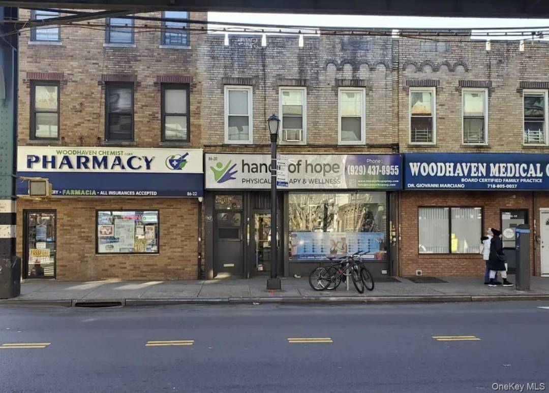 Prime mixed use income producing property located on high traffic Jamaica Avenue in the heart of Woodhaven, directly beneath the elevated train line, offering exceptional visibility and consistent foot traffic.