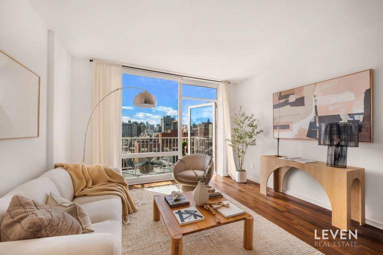 OPEN HOUSES ARE BY APPOINTMENT NEWLY RENOVATED WITH PRIVATE BALCONY AND SWEEPING CITY VIEWSThis beautifully renovated, south facing two bedroom, two bathroom residence at Gramercy Starck combines modern sophistication with ...
