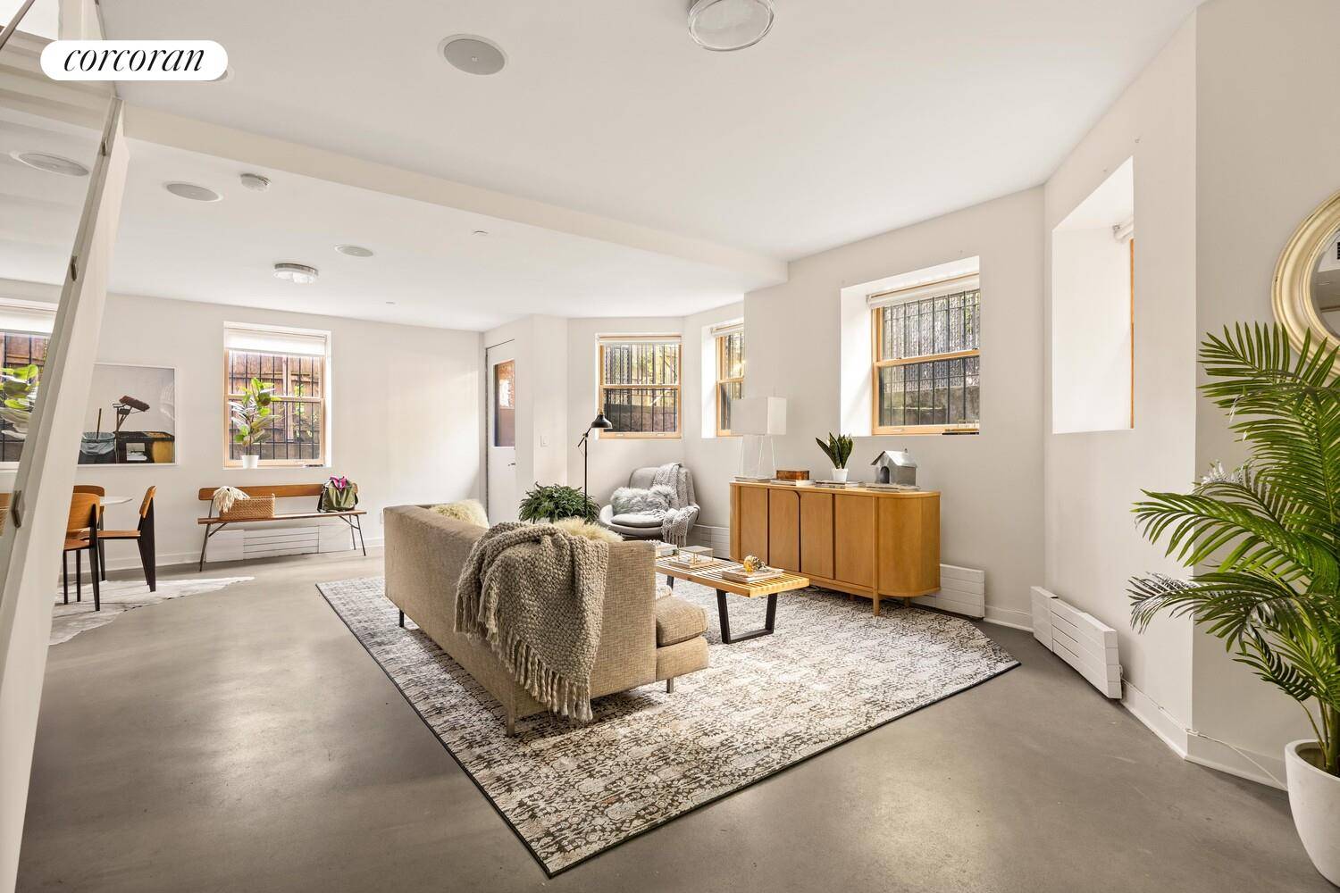 A Rare and Private Garden Duplex in a Historic North Park Slope Mansion Tucked away in the rear of a striking Romanesque Revival mansion at 153 Lincoln Place, Unit 1D ...